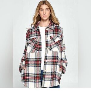 ELLISON PLAID OVERSIZE SHACKET